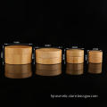 Wholesale 5/10/30/50 ml Bamboo cosmetic bottles and jars sets Bamboo cream bottle package